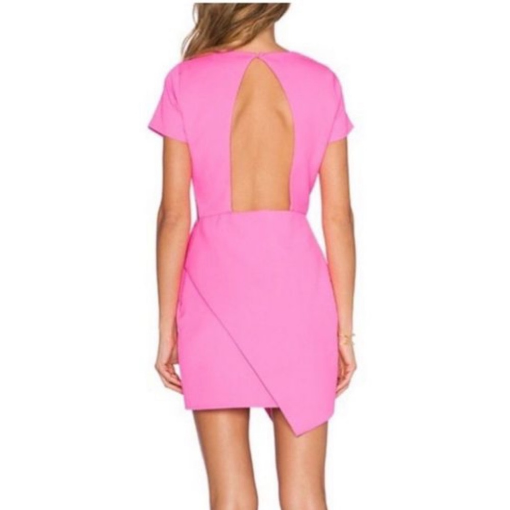 NBD Pink Open-Back Mini Dress